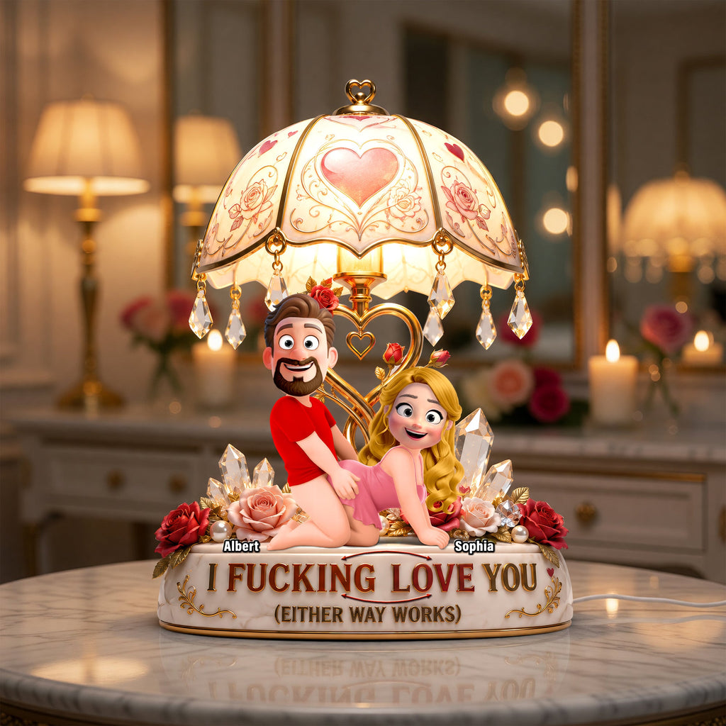 Funny Couple Acrylic Light Box Personalized Gifts For Couple 01NAQN020626