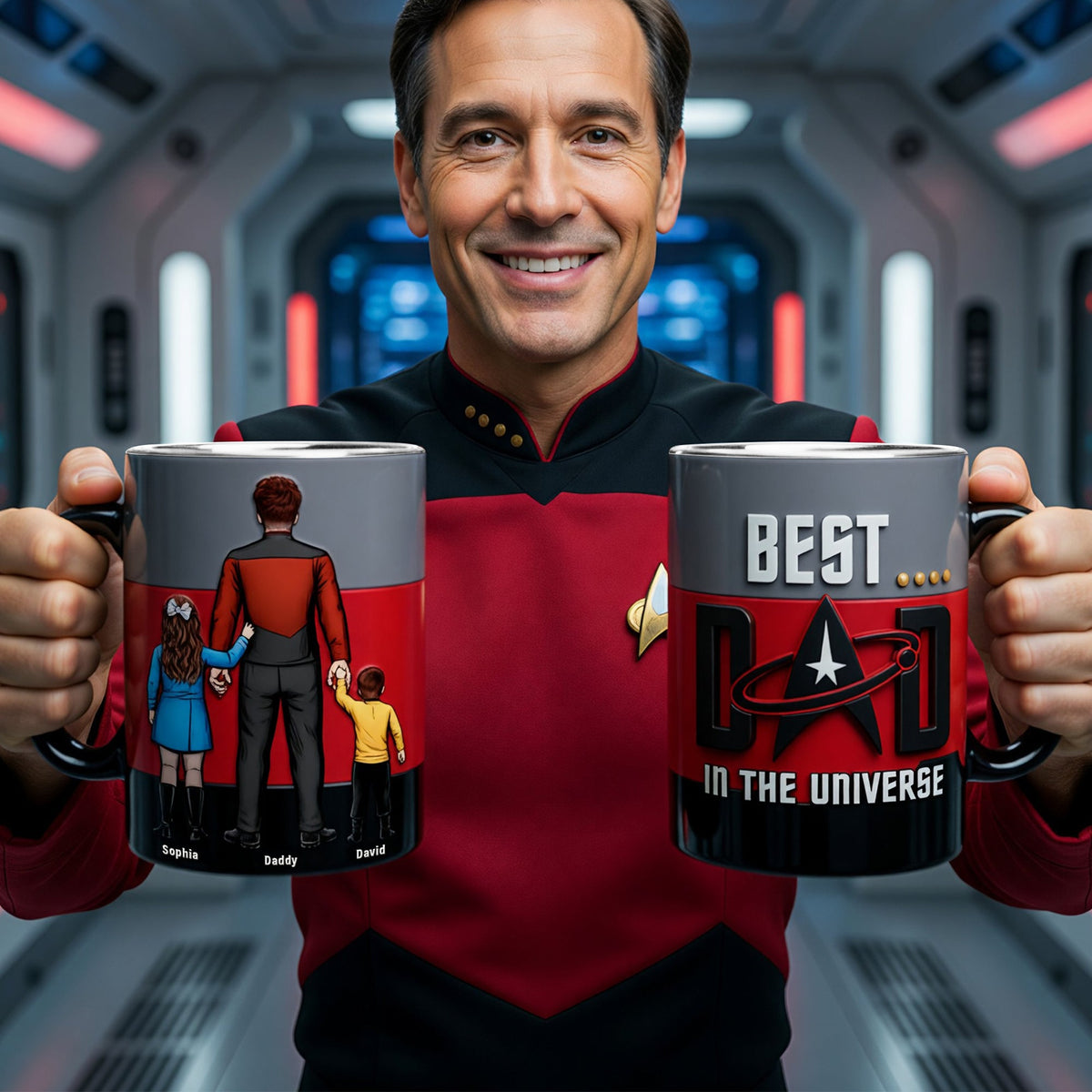 Deep Space Dad Magic Coffee Mug - Personalized Gifts For Dads 01OHQN060526HH