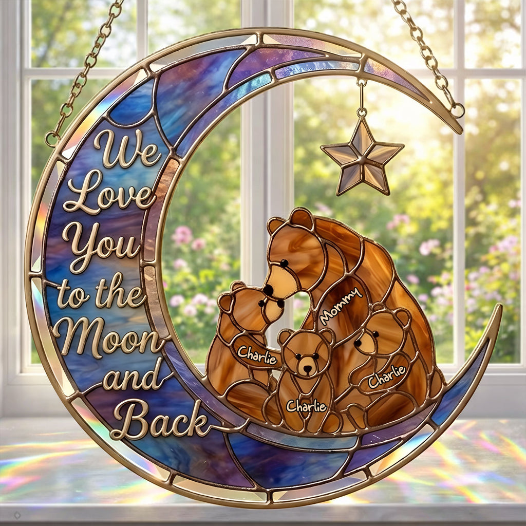 Proud Mama Bear Suncatcher - Personalized Gifts For Mom 05KILU030326
