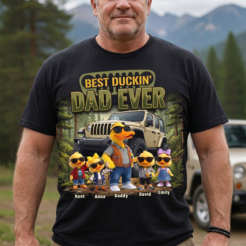 Wandering Duck Dad Squad Shirt - Personalized Gifts For Off-road Loving Dad 02qhqn180526