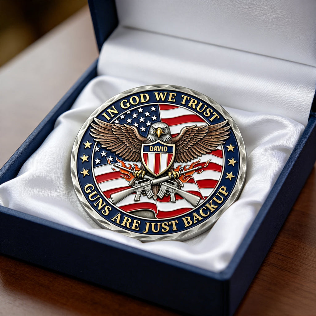 Veteran Printed Metal Coin - Personalized Gifts For Veteran 05natn030326