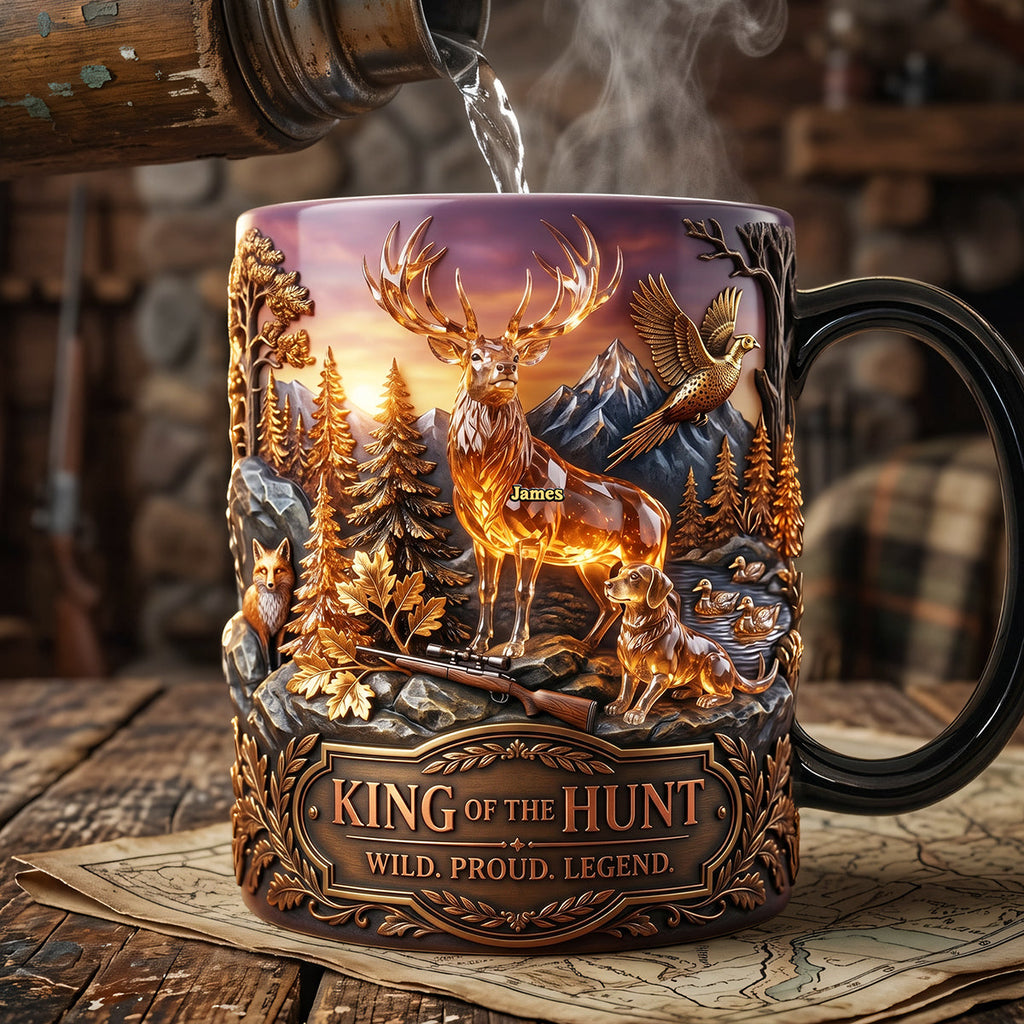 King Of The Hunt Magic Mug - Personalized Gifts For Hunters 01tyta260526