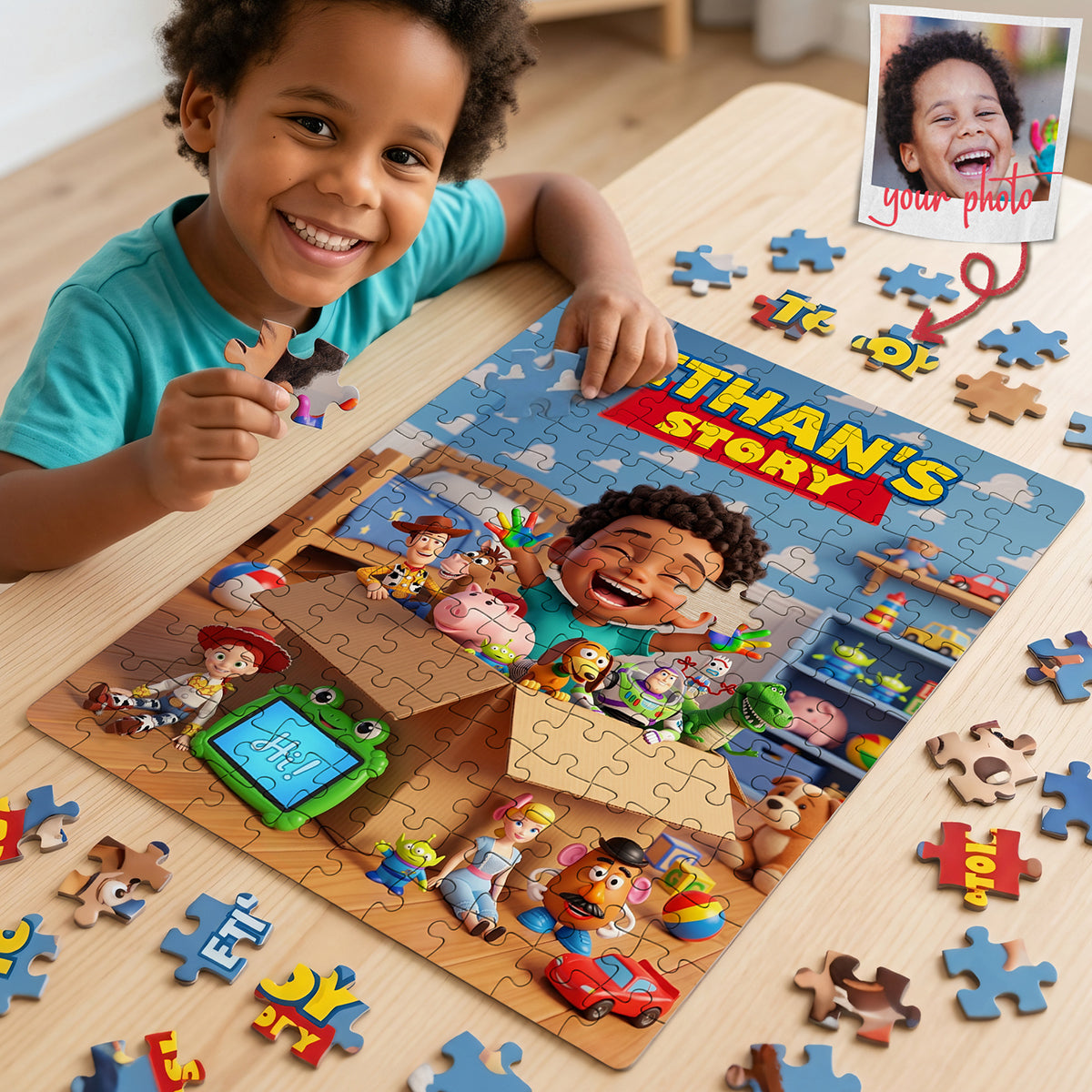 Cartoon Jigsaw Puzzle - Custom Photo Gifts For Kids 01huta260626