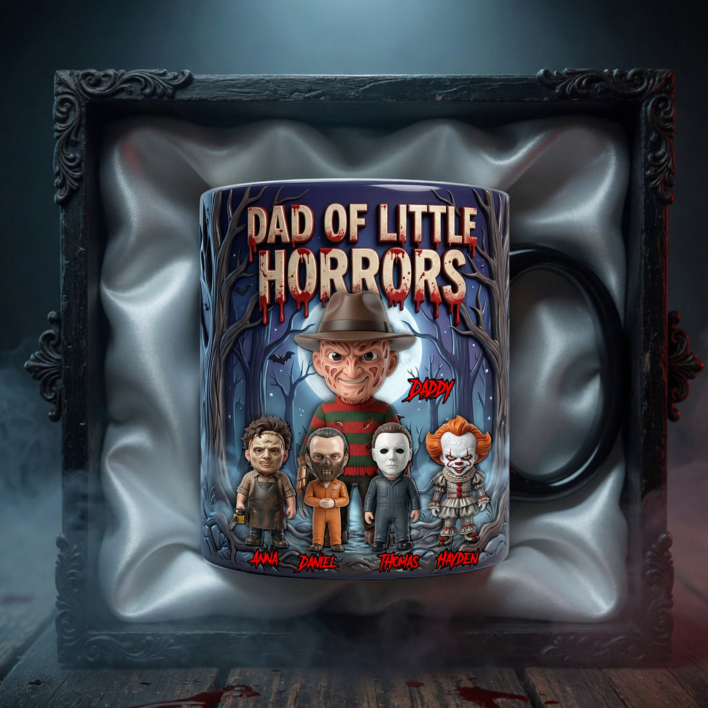 Dad Of Little Horrors Magic Mug - Personalized Gifts For Dad 02NALU050526
