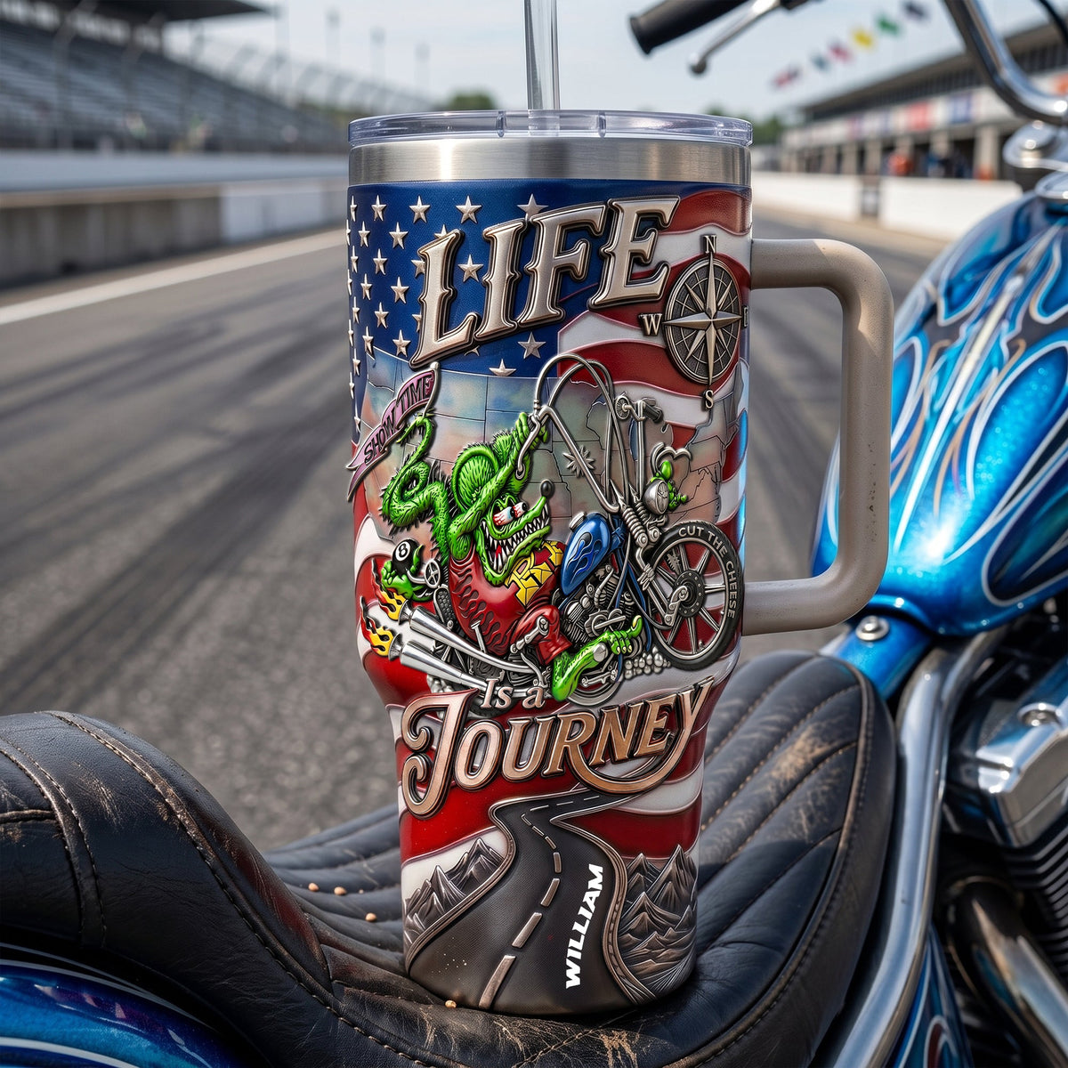Speed Monster Tumbler - Personalized Gifts For Hot Rod Lovers 03palu030626