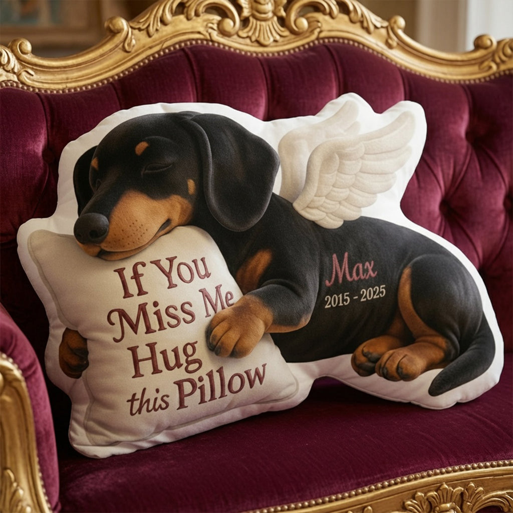 Dog Memorial Custom Shaped Pillow - Custom Photo Gifts For Dog Lover 05tglu020726