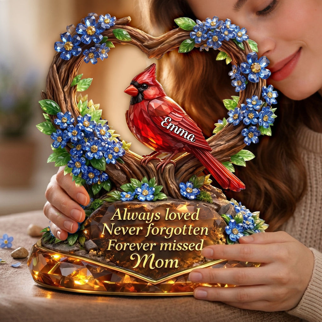 Always Loved Never Forgotten Mom Acrylic Plaque - Personalized Gift For Heaven 03TYLU300326