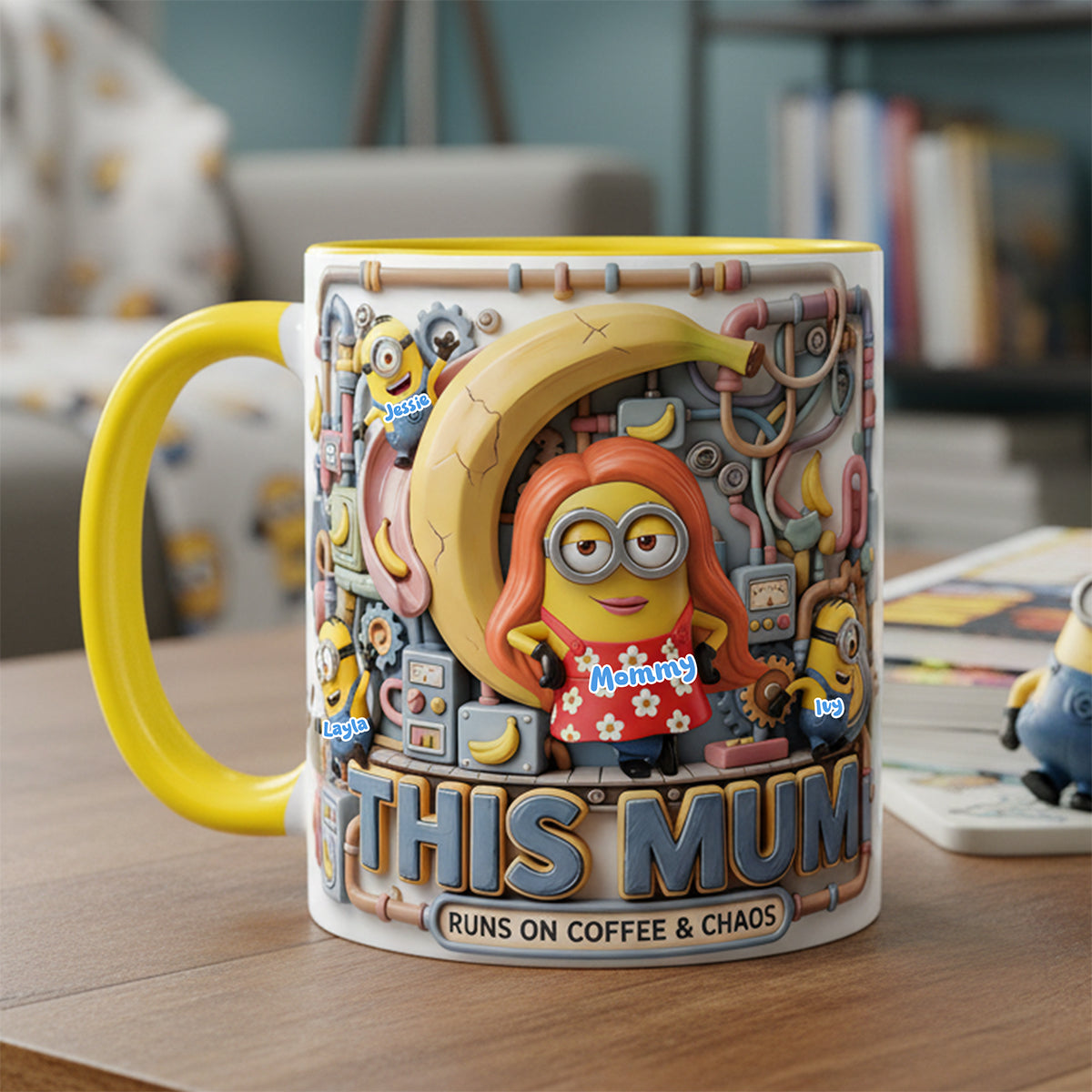 Chaos Mom And Kids Coffee Accent Mug - Personalized Gifts For Mother's Day Coffee Mug 03PATA310326