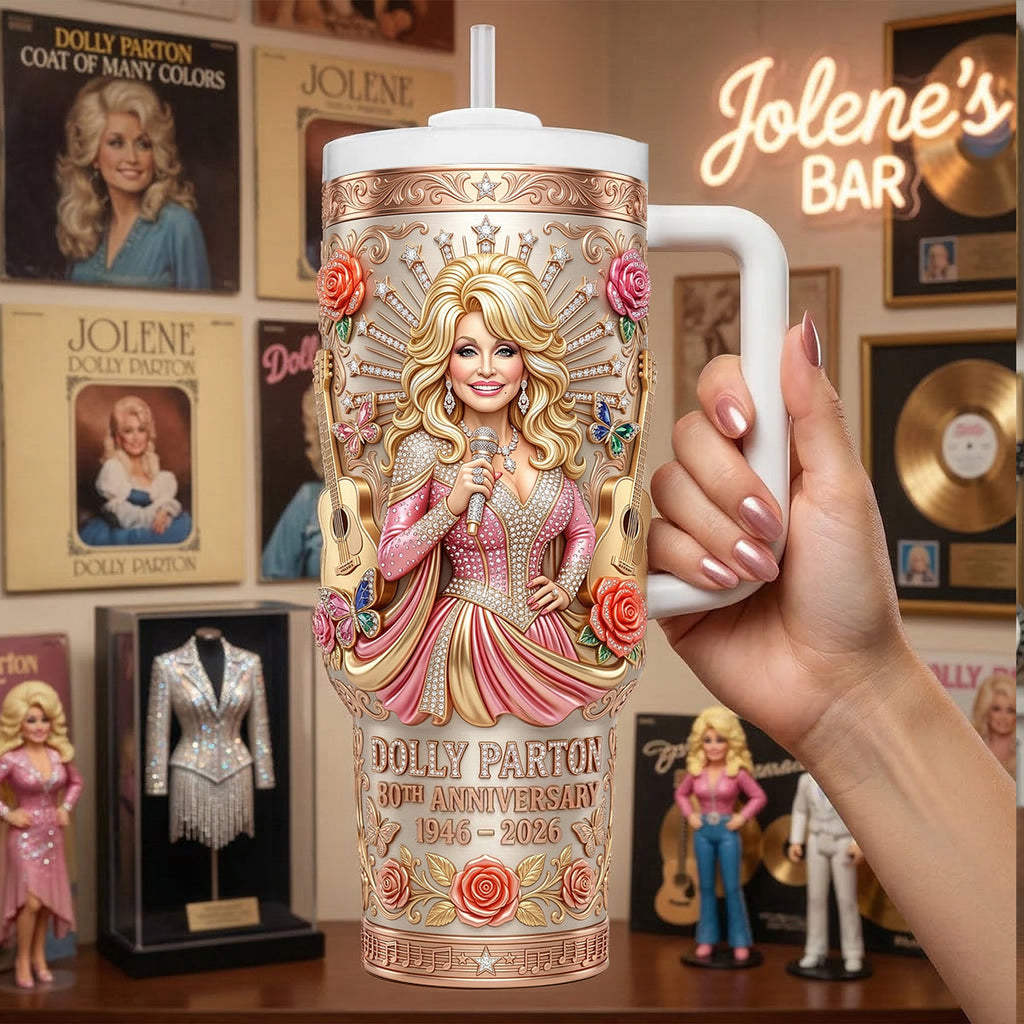 80 Years of Country Queen - Vintage Music Legend Tumbler, Personalized Gift 02NATN170326