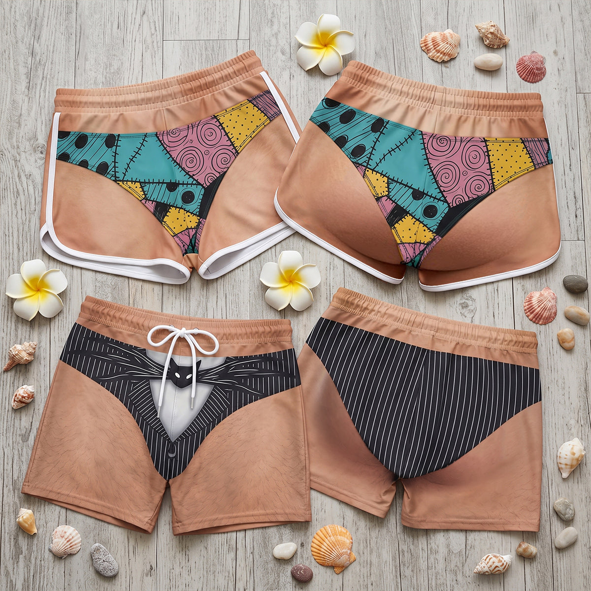 Forever Couple Beach Shorts - Personalized Gifts For Couple 03HUTN020726
