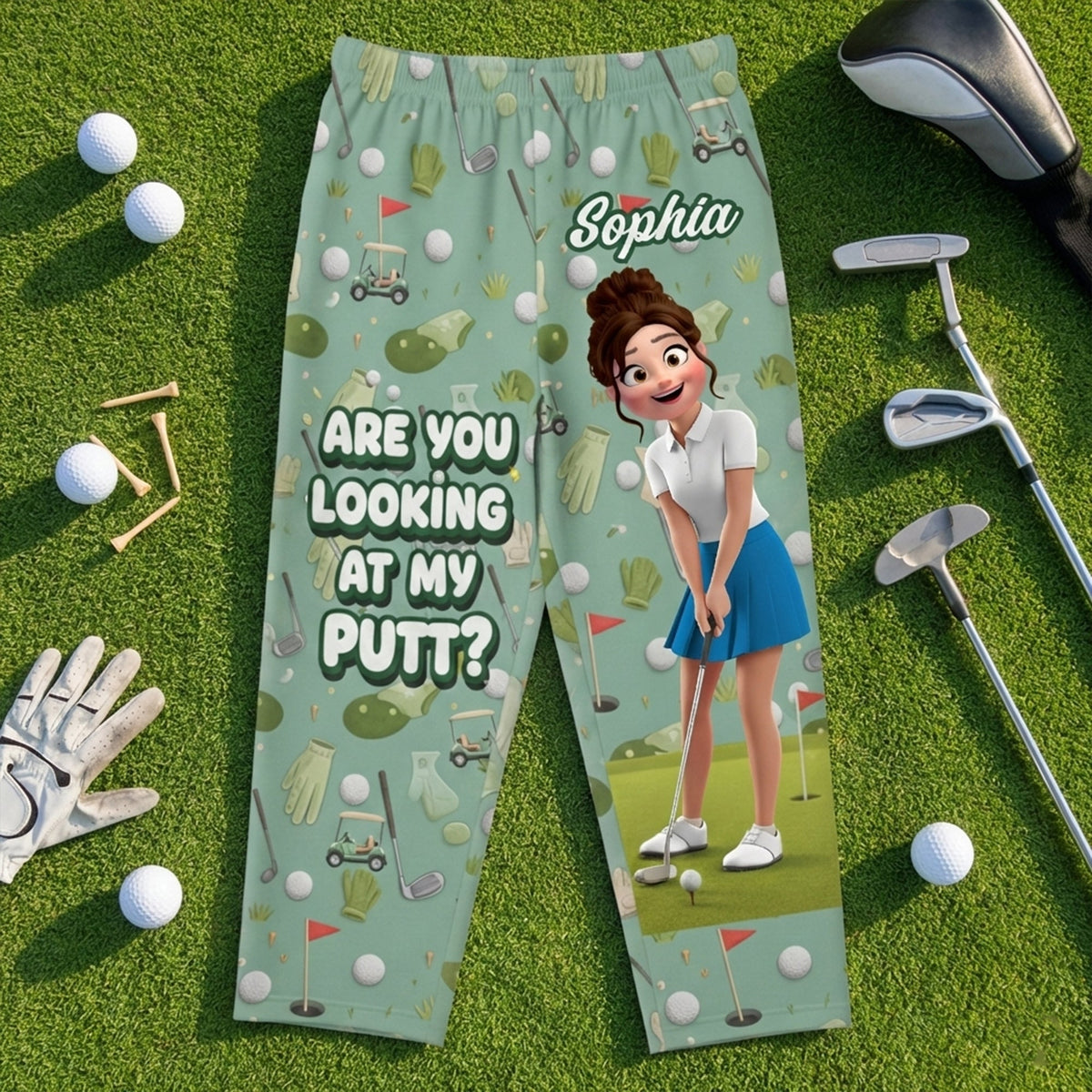 Personalized Funny Gifts For Golf Lovers Pajama Pants 031natn170126
