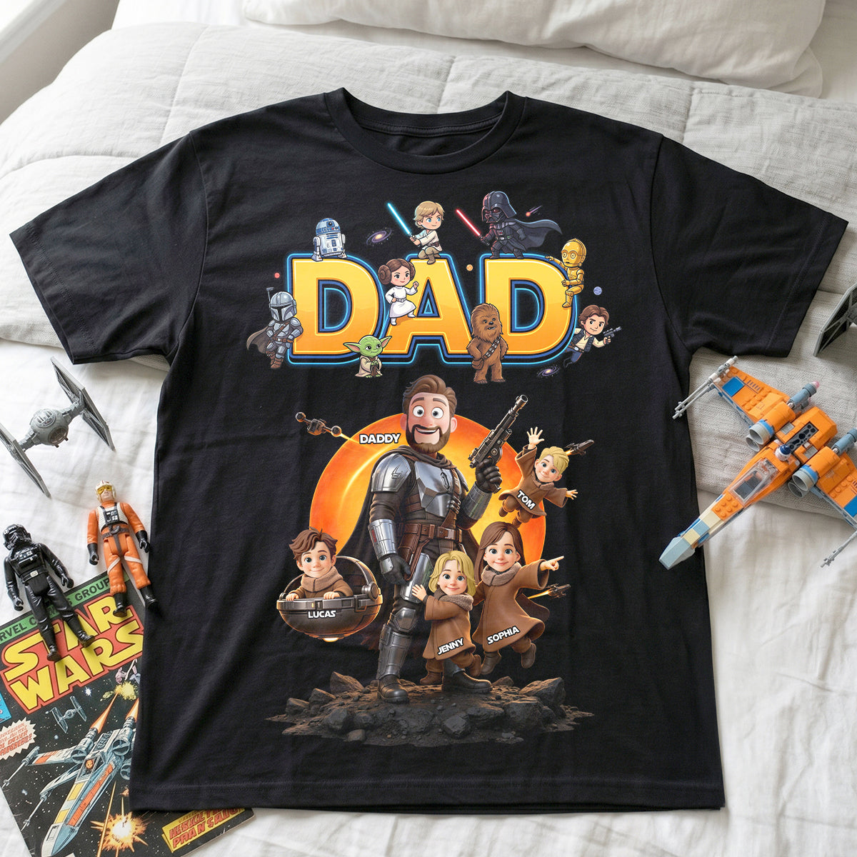 The Greatest Warrior Dad Shirt - Personalized Gifts For Dads 01hutn050626