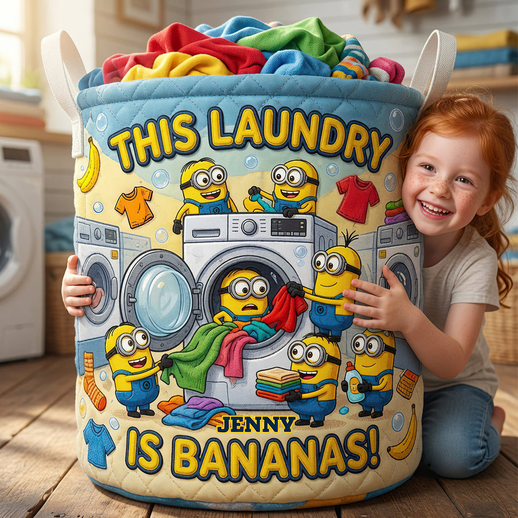 Funny Quilted Laundry Basket Personalized Gifts 06TYDT090726