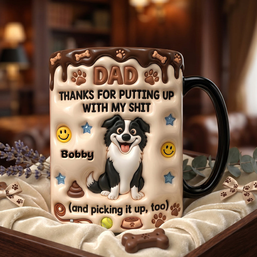 Dog Dad Magic Ceramic Coffee Mug - Personalized Gifts For Dad 021TYDH210526