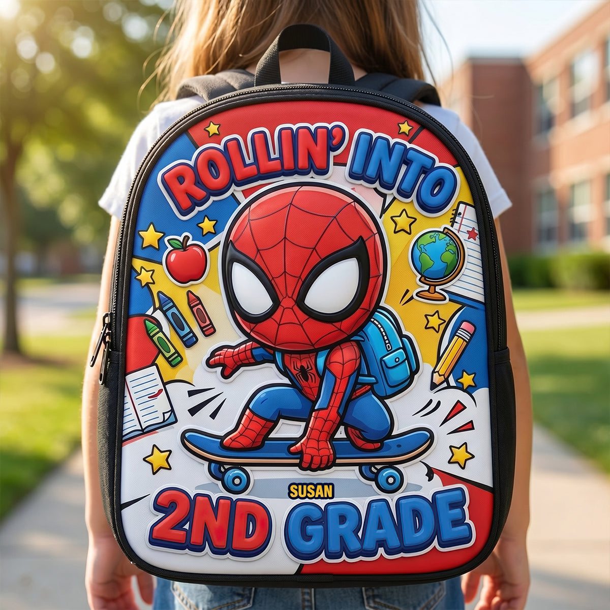 Little Skater Hero Backpack - Personalized Gifts For Kids 04NADT300626