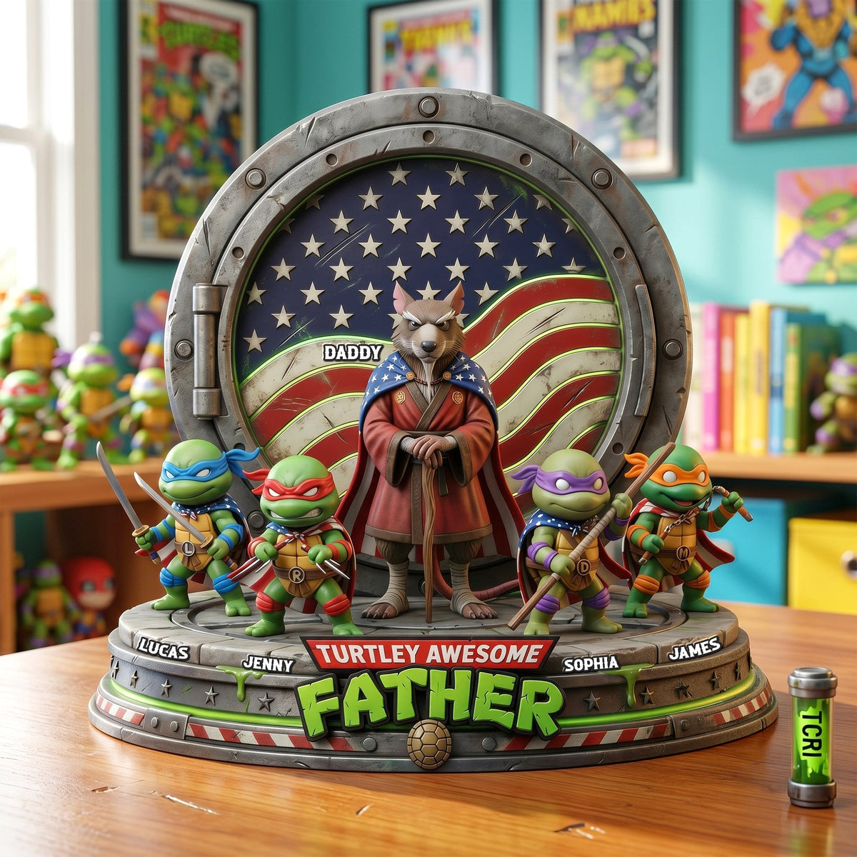 Awesome Father Acrylic Plaque - Personalized Gifts For Dads 05natn250426