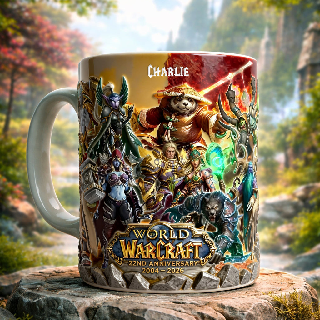 Legendary Adventurer 22nd Anniversary Coffee Mug - Personalized Gifts For Game Lovers 01NALU040326