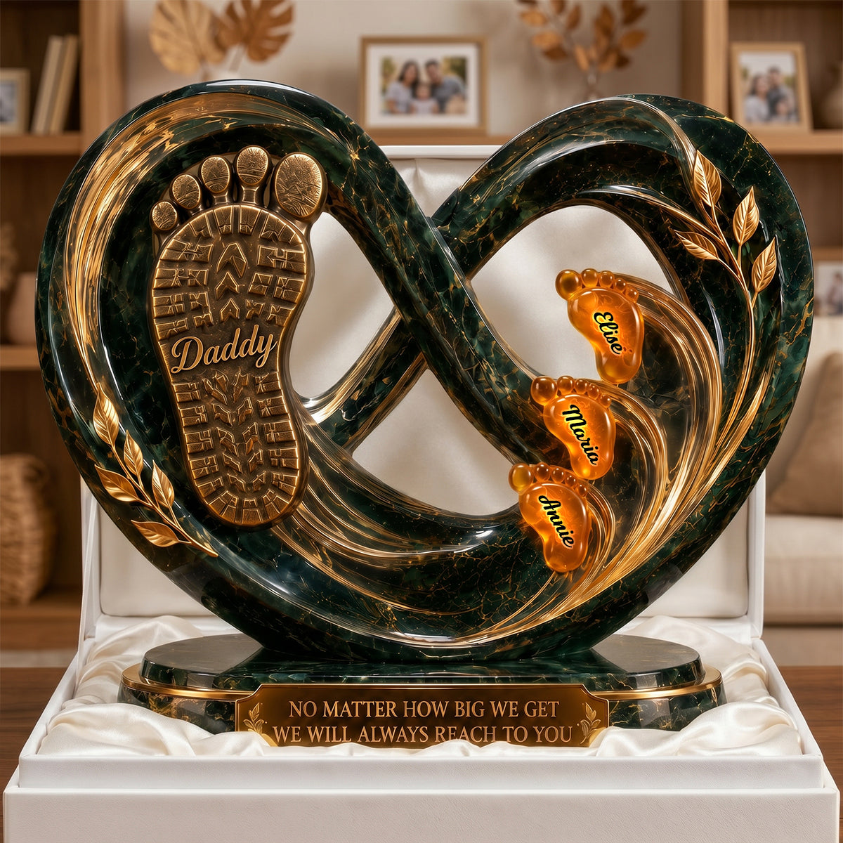 Footprints Acrylic Plaque - Personalized Gifts For Dads 04todh120526