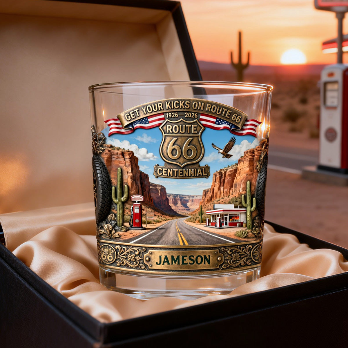 Centennial Century Celebration Drinking Glass - Personalized Gifts For Road Trip Lovers 01kimg160326