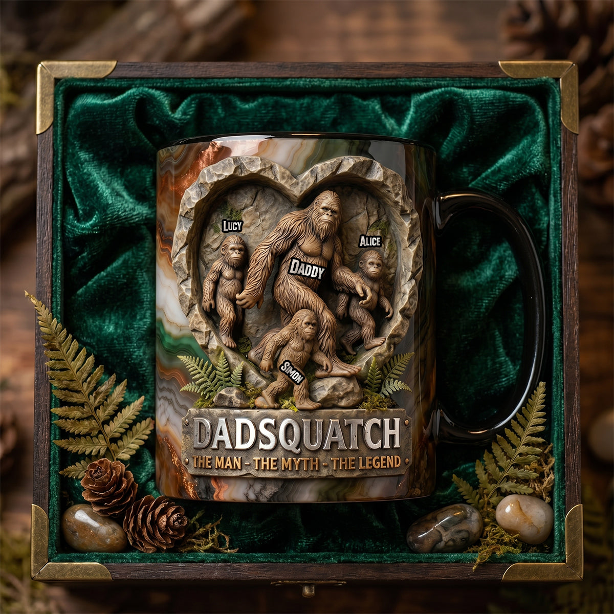 Legendary Sasquatch Dad Magic Mug, Personalized Gifts For Dads 03qhdh070526