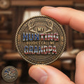 American Hunting Printed Metal Coin - Personalized Gifts For Grandpa 04pata020326