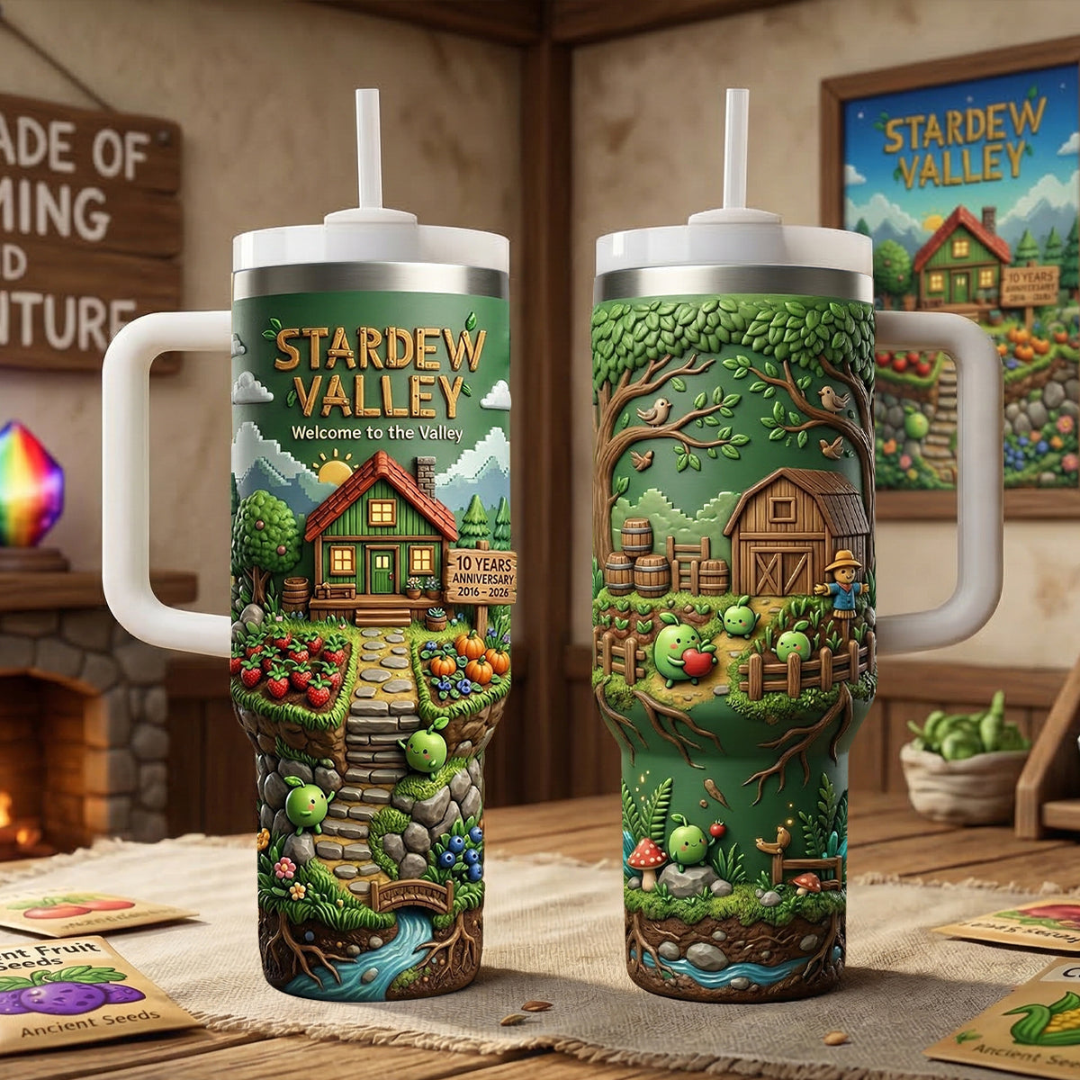 10 Years Anniversary Game Lovers 40oz Tumbler - Personalized Gifts For Gamers 05patn180326