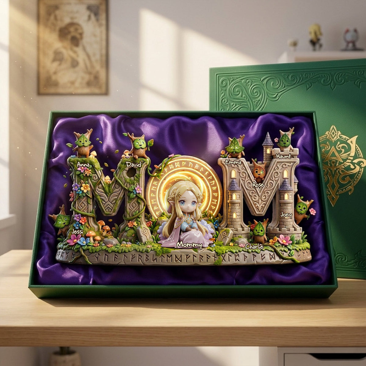 Fantasy Adventure Mom And Kids Acrylic Plaque - Personalized Gifts For Mother's Day Plaque 04TOLU270326