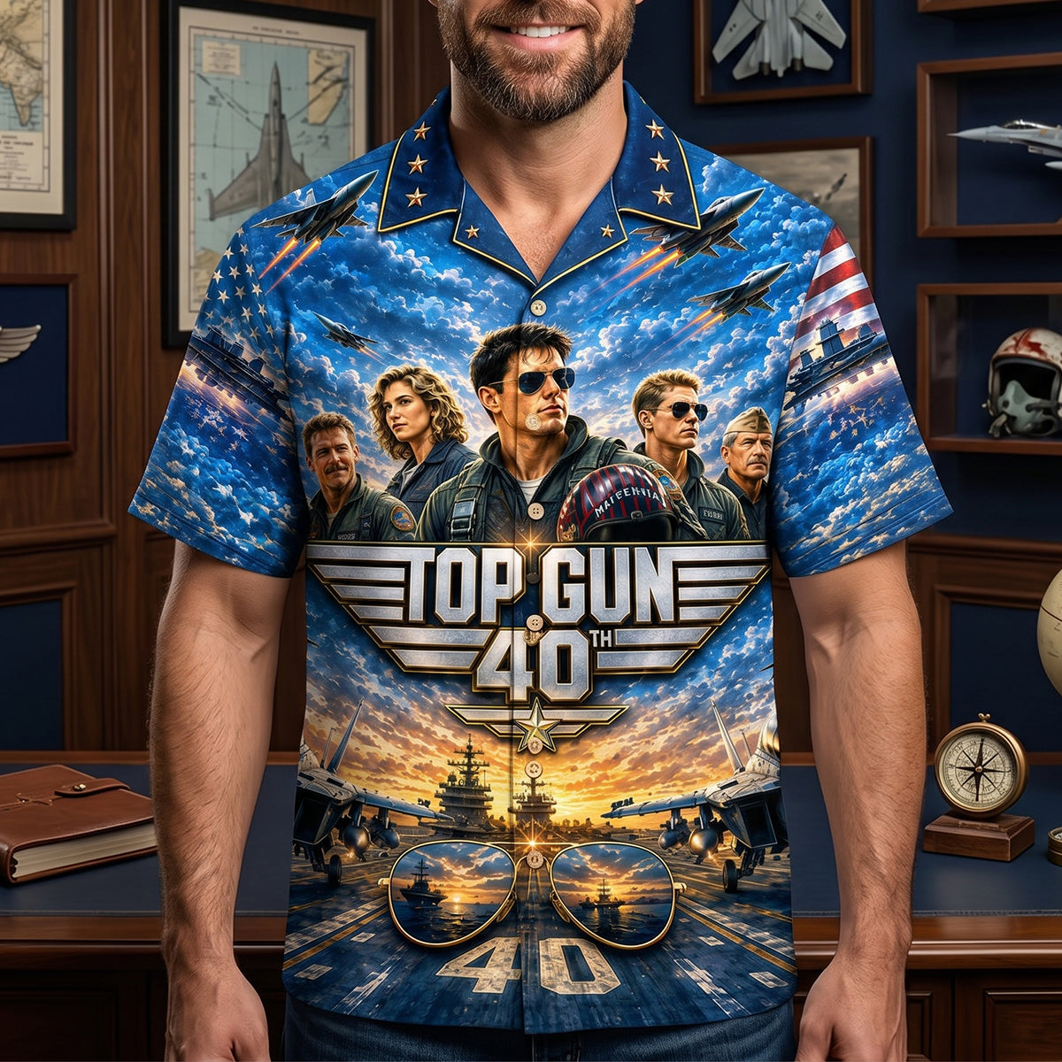 Legendary Pilots 40th Anniversary Hawaiian Shirt - Personalized Gifts 02natn100626
