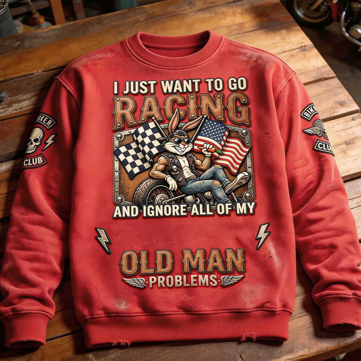 Old Man Racing 3D Shirt - Gifts For Bikers 05PAMG120326