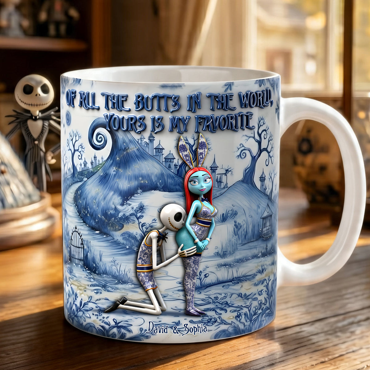 Skeleton Naughty Coffee Mug - Personalized Gifts For Couple 04ohlu030626