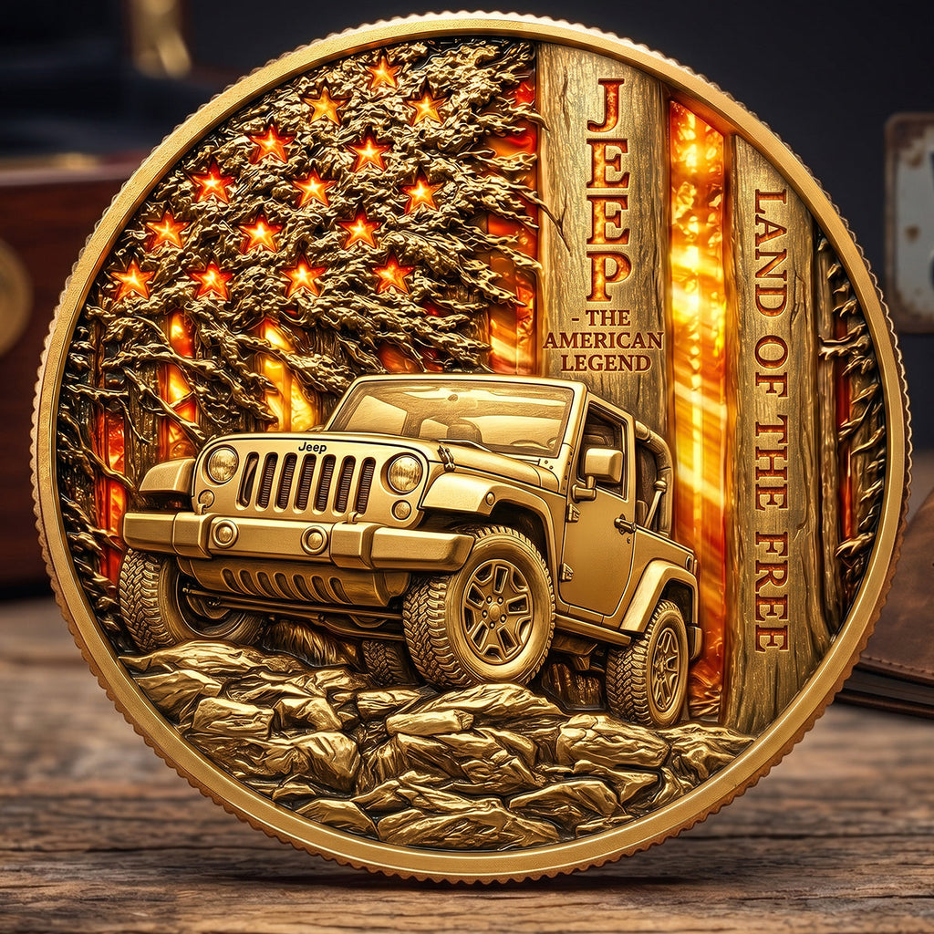 Sunset American Forest Trail Coin, Personalized Gifts For Off-road Lovers 03qhdt260526