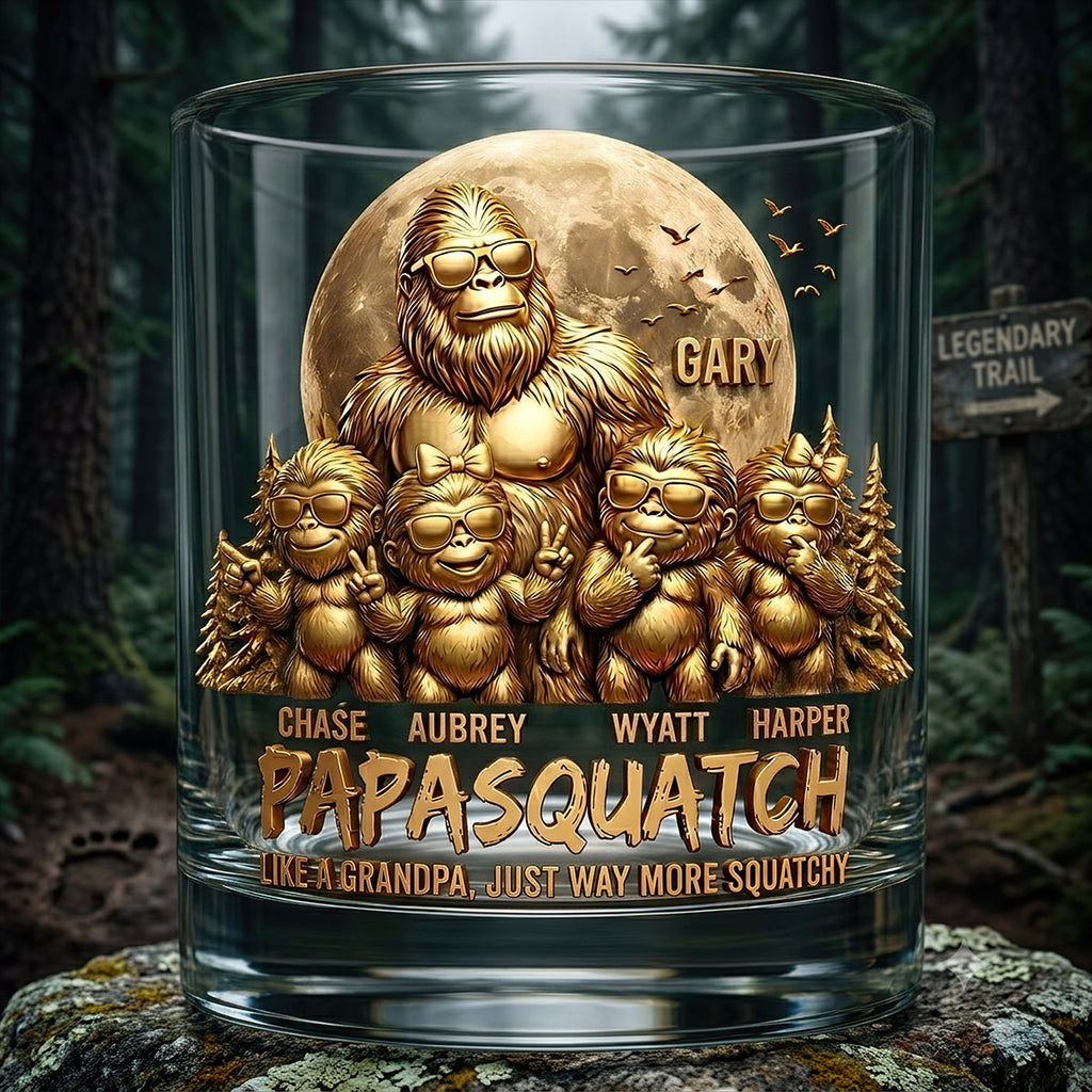 King Of The Forest Dad Round Glass, Personalized Gifts For Dad 03qhdt060626