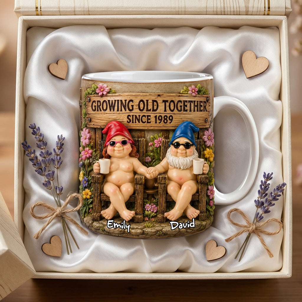 Gnome Naughty Old Couple Coffee Mug - Personalized Gifts For Couple 01nadh190626