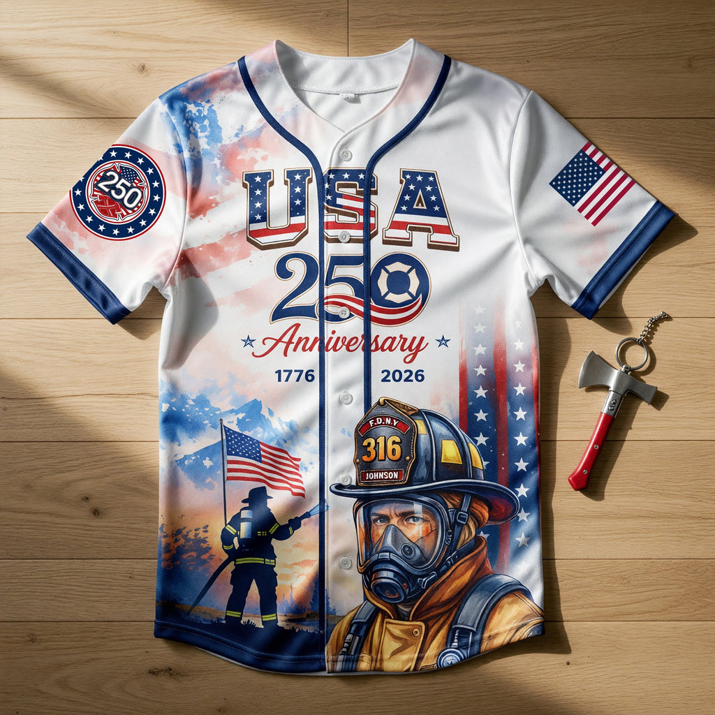 Heroic American Firefighter Jersey - Personalized Gifts For Firefighter 04qhqn180626