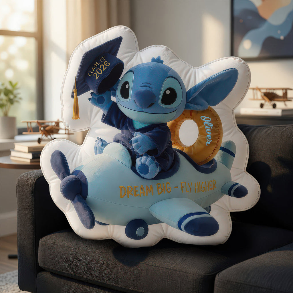Dream Big Fly Higher Pillow - Personalized Gifts For Graduates 05padh120526
