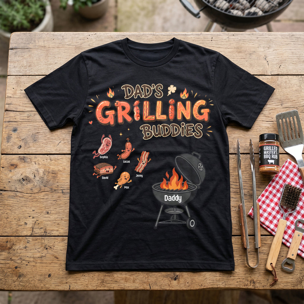 Fun Diving Into Dad Grill Shirt - Personalized Gifts For Grilling Dads 02QHTN270526