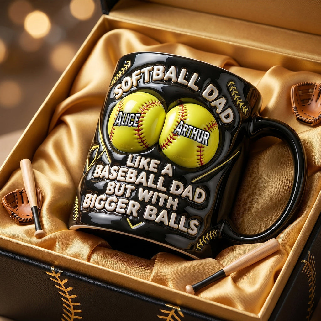Softball Dad Magic Mug - Personalized Gifts For Dad 02TGDH050526