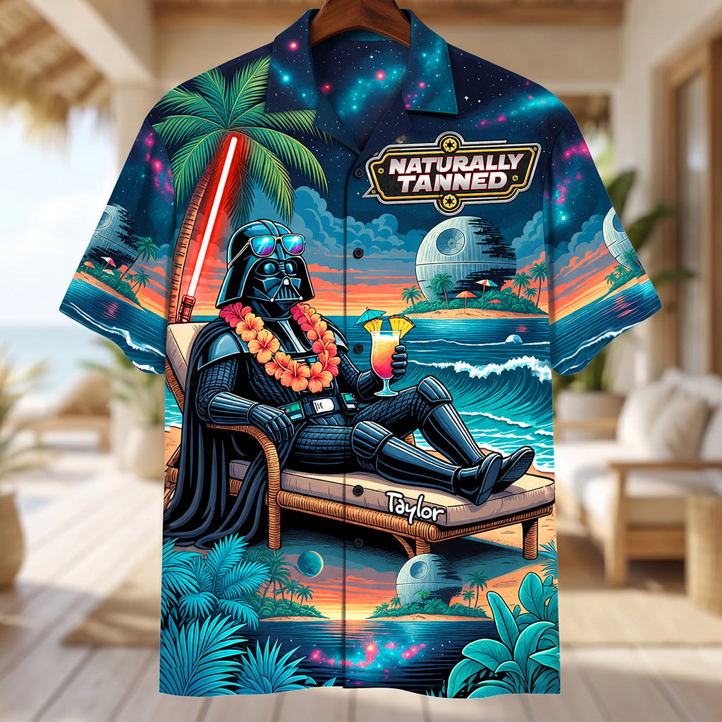 Fun Black Sunbathing Hawaiian Shirt, Personalized Gifts 04qhdh170626