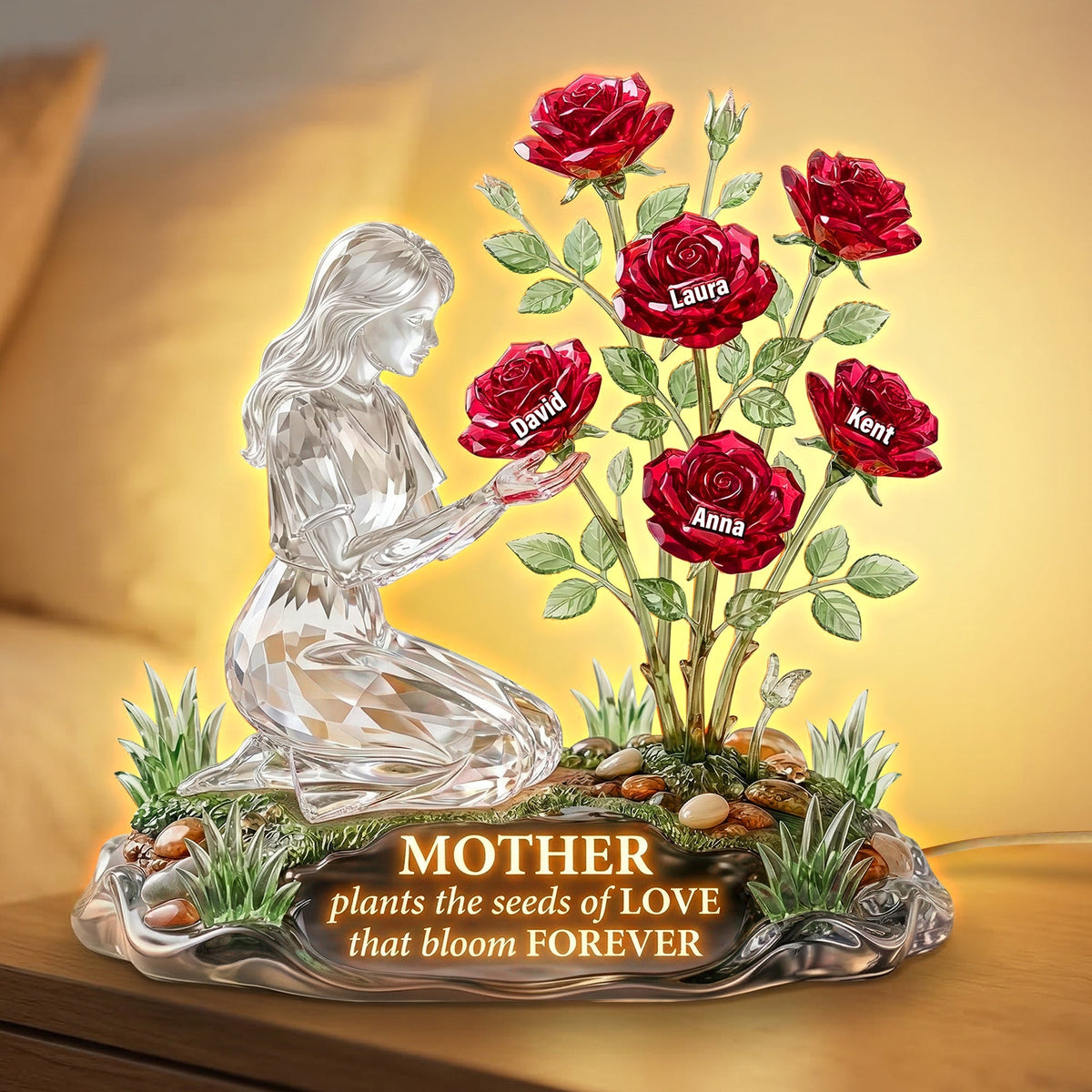 Mother's Love Garden Light Box - Personalized Gifts For Mothers 05paqn100326