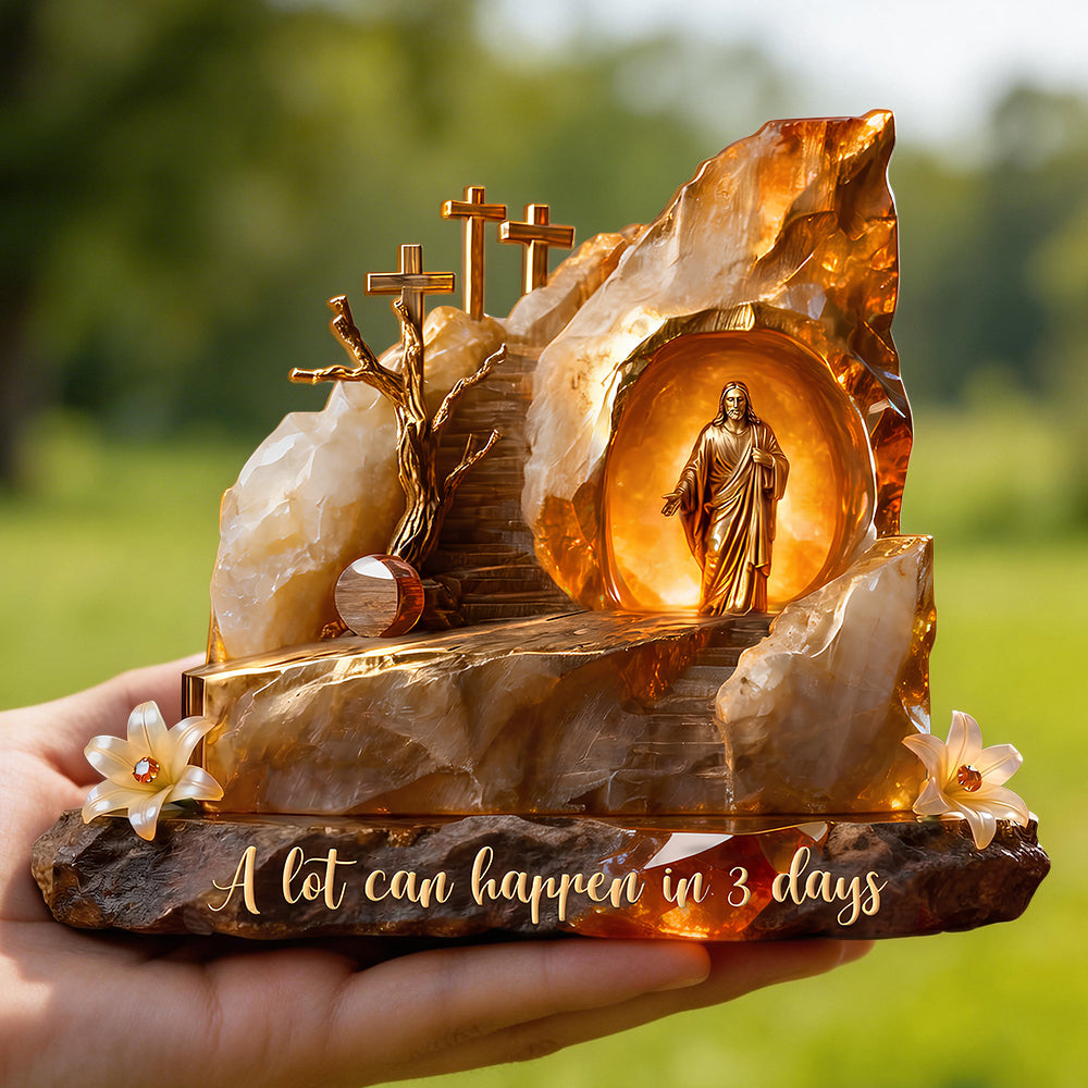 Holy Jesus Christ Resurrection Plaque, Easter Gifts For Christians 01qhdt070326
