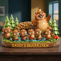 Dad And His Little Adventures Crew Acrylic Plaque - Personalized Gifts For Dads 02totn010526
