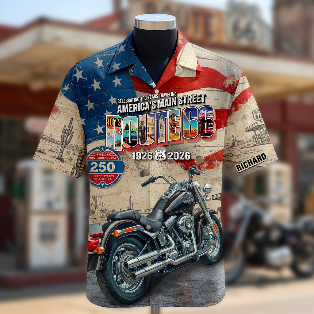 Heritage Road American Hawaiian Shirt, Personalized Gifts For Bikers 03qhqn100626