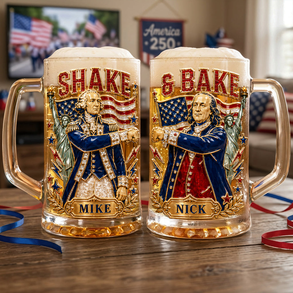 Funny Friends USA Dringking Glass - Personalized Gifts For Friends 01pata170626
