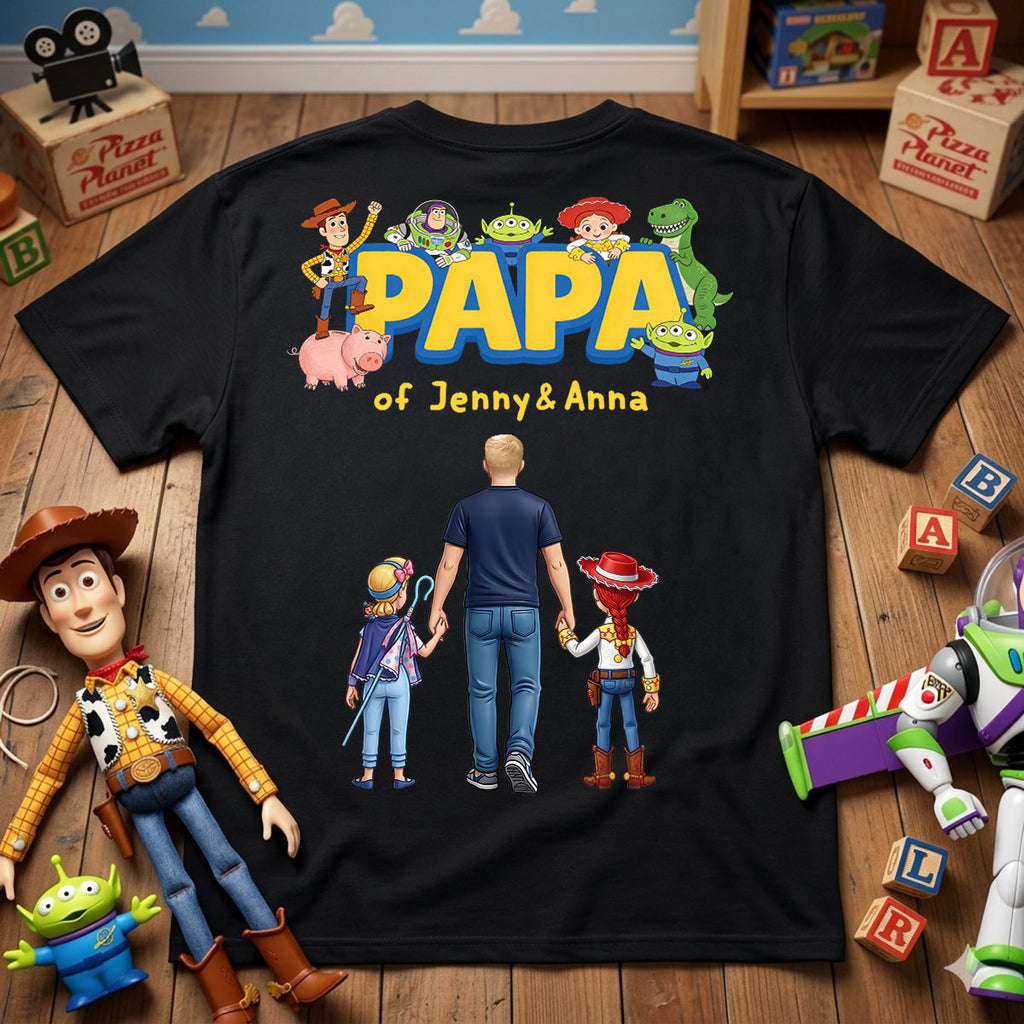Dad And Kids Memory Shirt Personalized Gifts For Papa 095hudt080626