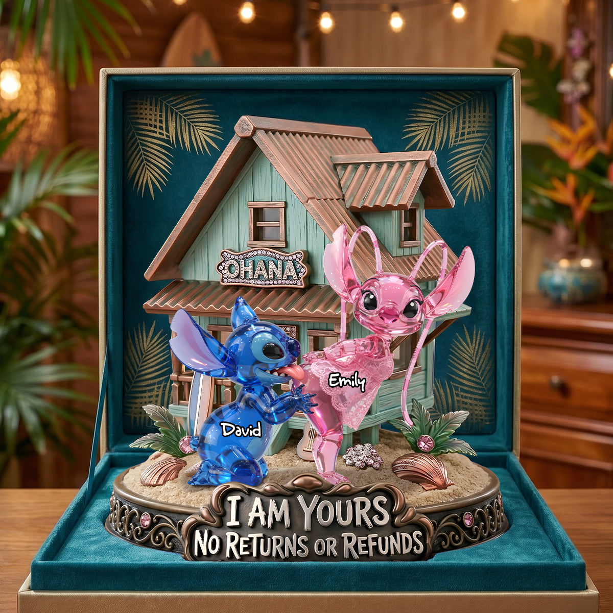 Funny Aliens Couple Acrylic Plaque - Personalized Gifts For Couples 04TYDH030626
