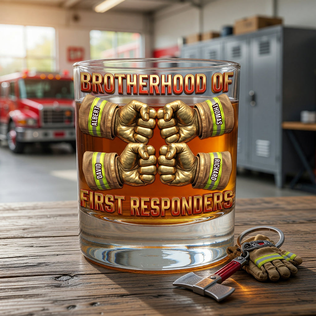 Ultimate Firefighter Brothers Drinking Glass - Personalized Gifts For Brothers 03huqn060626