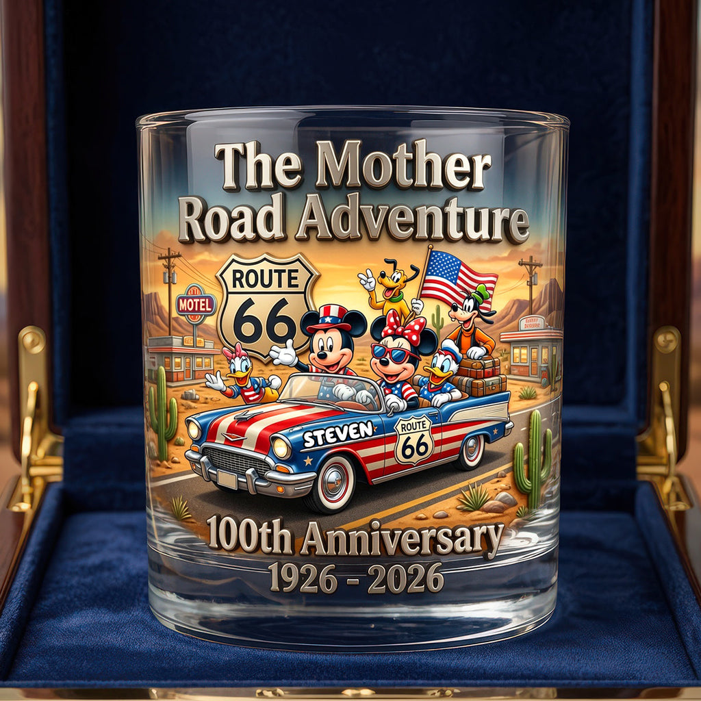 100 Years of Adventure Custom Glass - Personalized Gifts For Road Trip Lovers 02tydh080626