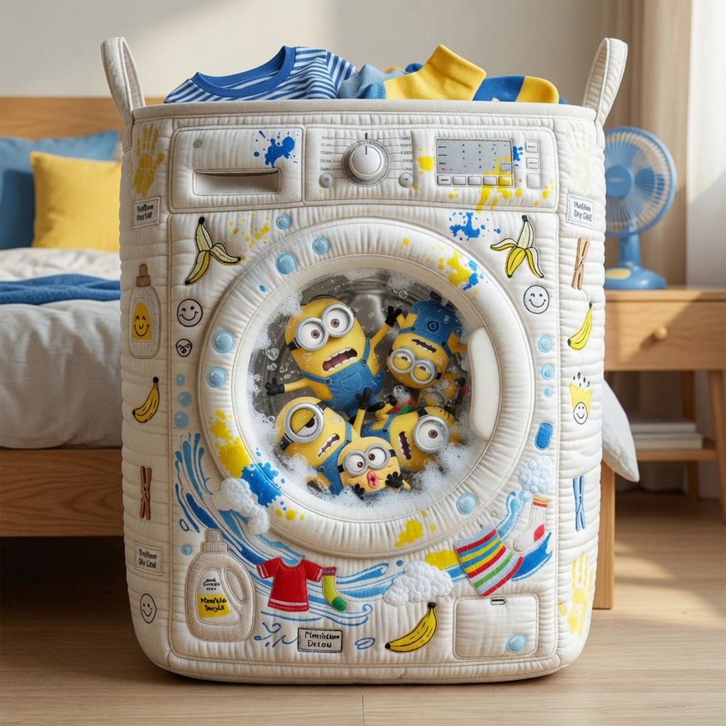 Messy Load Quilted Laundry Basket, Personalized Gifts 04qhlu100726