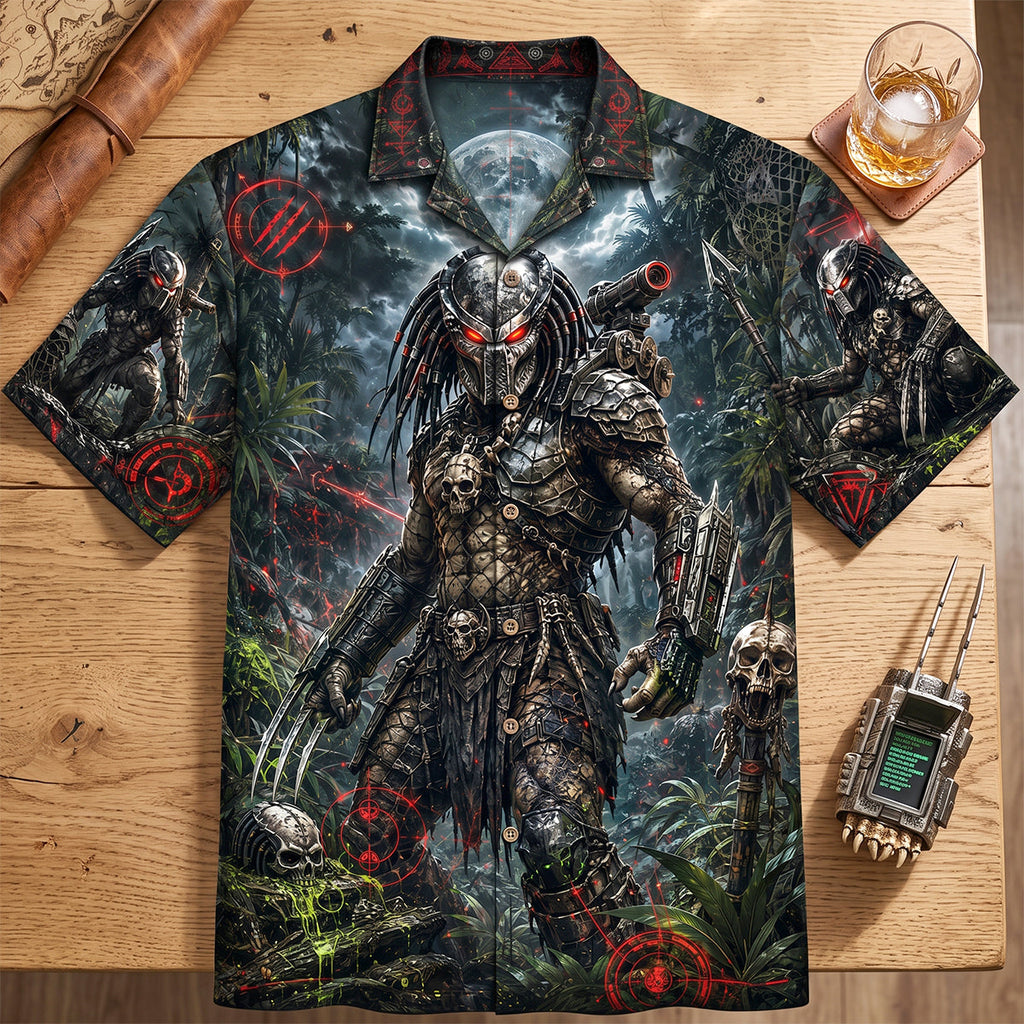 Alien Hunter Hawaiian Shirt - Personalized Gifts 03natn290626