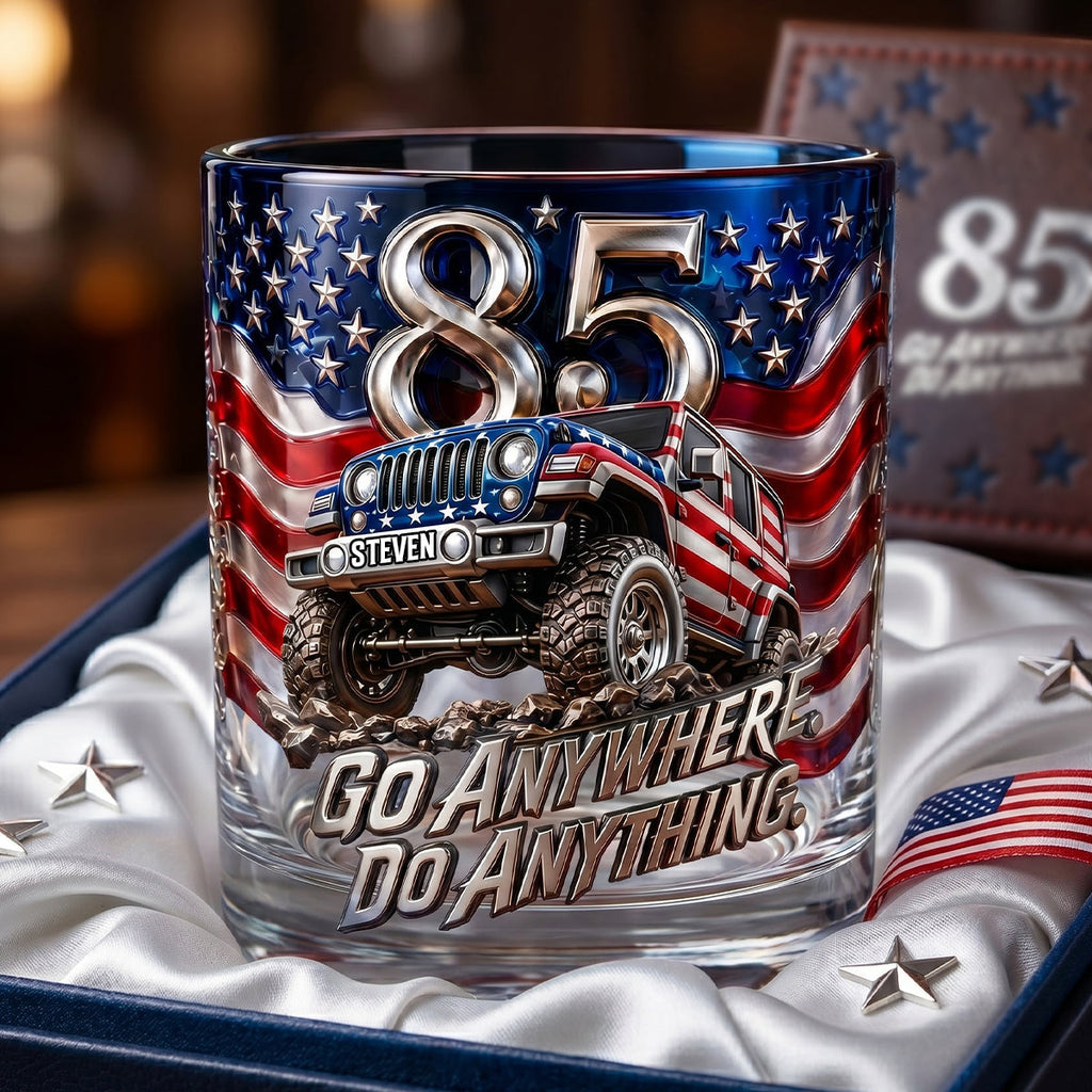 85 Years of Rugged Heritage Round Glass - Personalized Gift 071padh080626